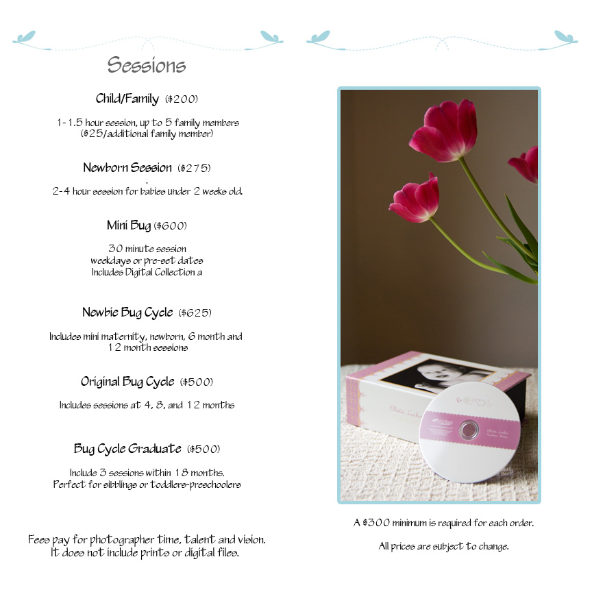 session price list